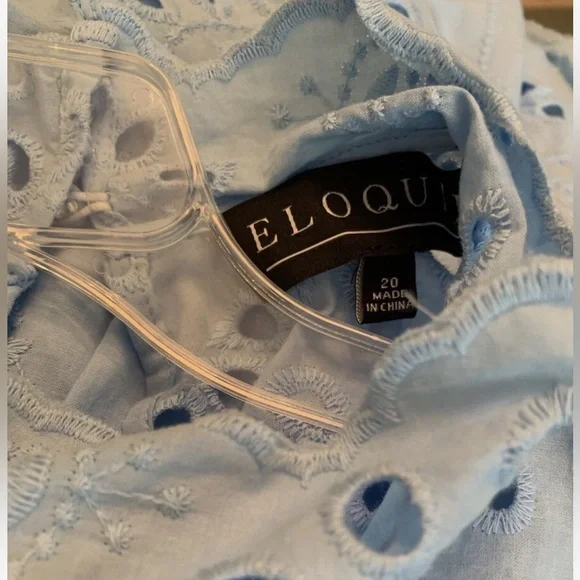 Eloquii Eyelet Easy Dress - Picture 6 of 8